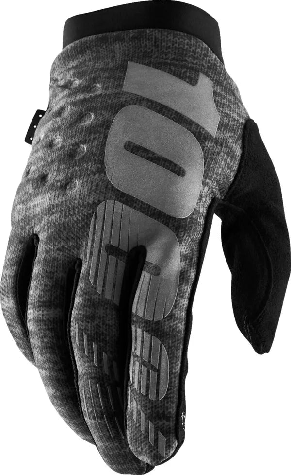 100% Brisker crosshandschoenen gemêleerd grijs/zwart – maat 2XL - MxProStoreParts