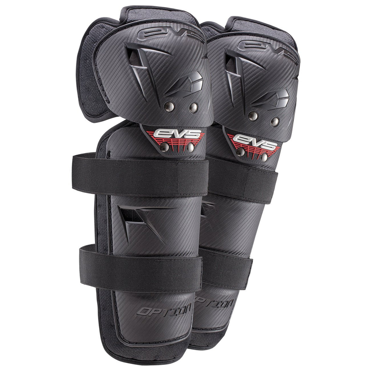 EVS OPTION Knee/Shin Guard (pair) black (youth 6-7y.) – OPTK16-BK-Y