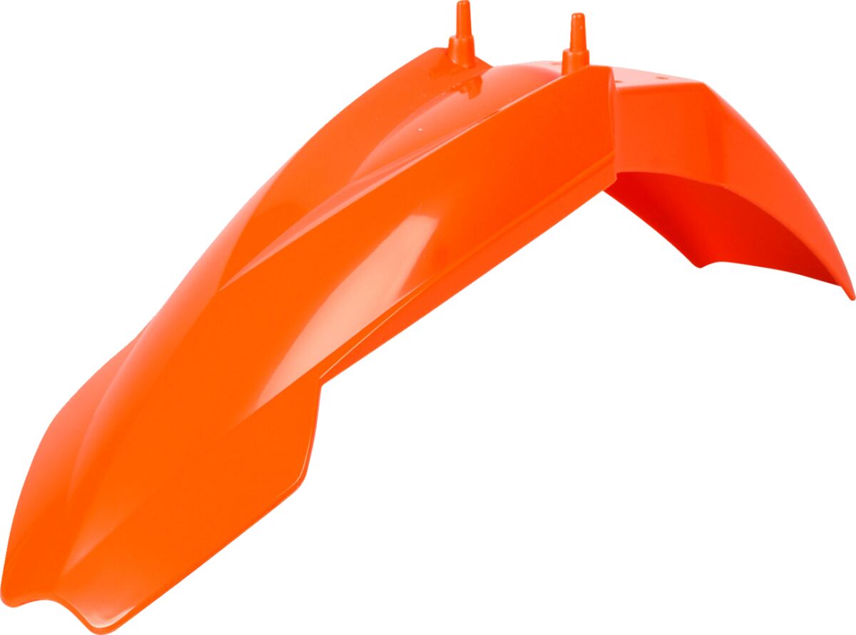POLISPORT oranje voorspatbord — voor o.a. KTM SX 65 (2002–2008)