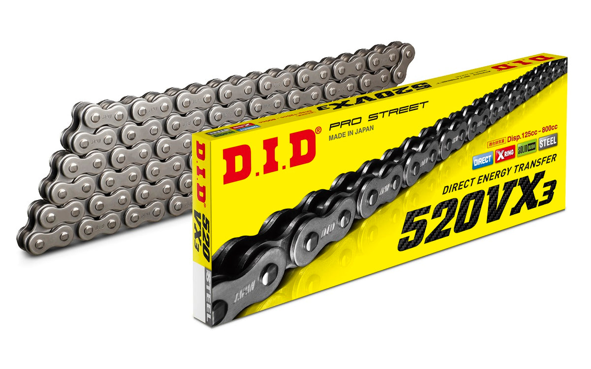 D.I.D 520VX3 Chain+Connecting link (FJ) – 4525516317252