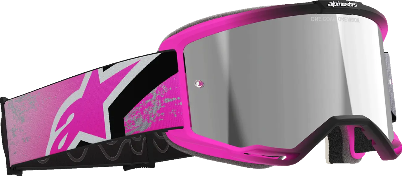 Alpinestars Vision 8 Lahnd Goggle – Iron/Pink / Mirror Silver