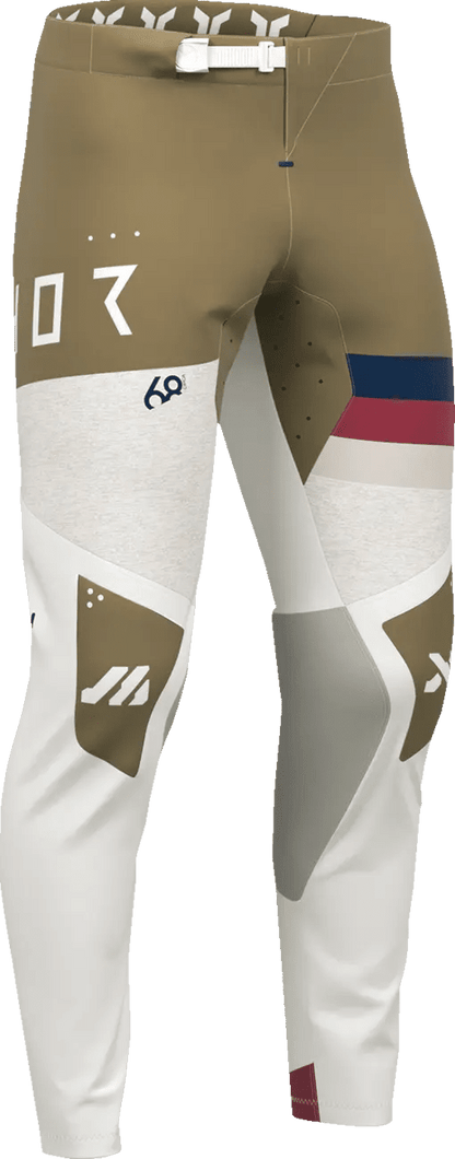 THOR Sportmode League crossbroek – Navy/Bordeaux/Beige/Wit