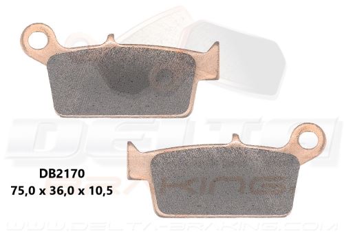 Delta Braking Sintered achter remblokken DB2170 Type N