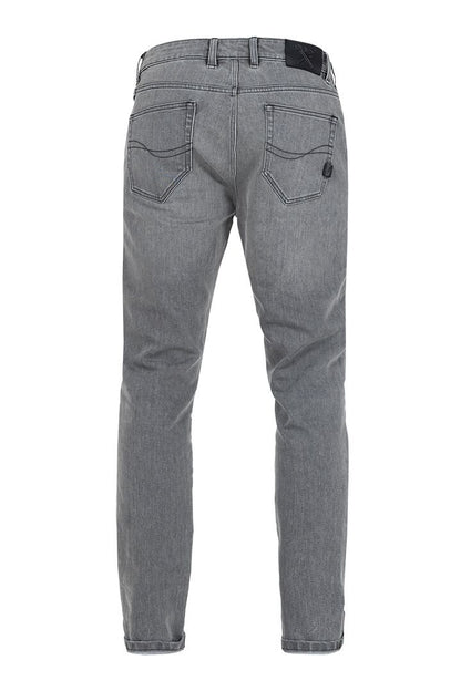 JOHN DOE Pioneer Mono motorbroek voor heren – lichtgrijs, maat 32/32