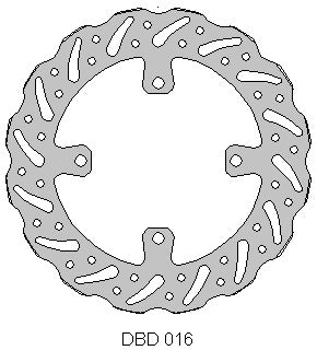 Delta Braking voor remschijf ( 250mm ) Kawasaki KLX 450 07-15 & KX 125/250 06-08 & KX 250F/450F 06-14