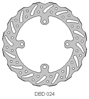 Delta Braking voor remschijf ( 250mm ) Type G Suzuki RM-Z 250 07-18 & RM-Z 450 05-17 & RMX-Z 450 10-18