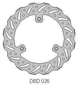 Delta Braking voor remschijf ( 220mm ) Suzuki RM 85 05- & Yamaha YZ 80 93-01 & YZ 85 02-14