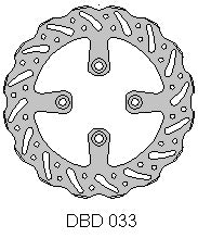 Haan Wheels achter remschijf ( 160mm ) KTM SX 65 00-