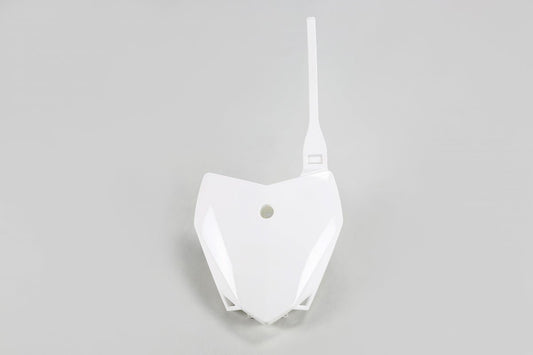 UFO Front Number Plate KLX110 10 - White 047