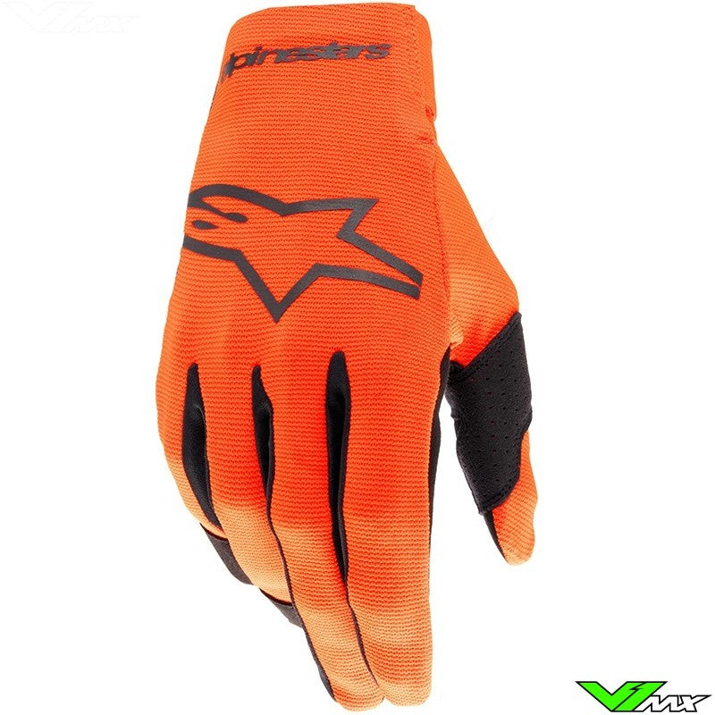 Alpinestars Gloves Youth Radar Hot Orange Black
