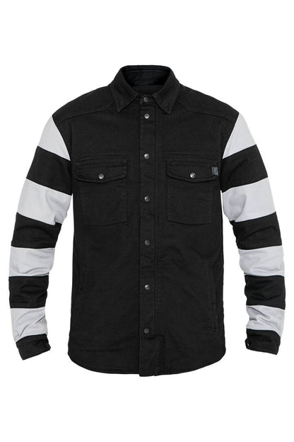 JOHN DOE Motoshirt herenjas zwart/wit 5XL - MxProStoreParts