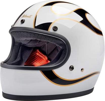 HELMET GRINGO GLOSS WHITE/BLAC HELMET GRINGO W/B FLAM SM - MxProStoreParts