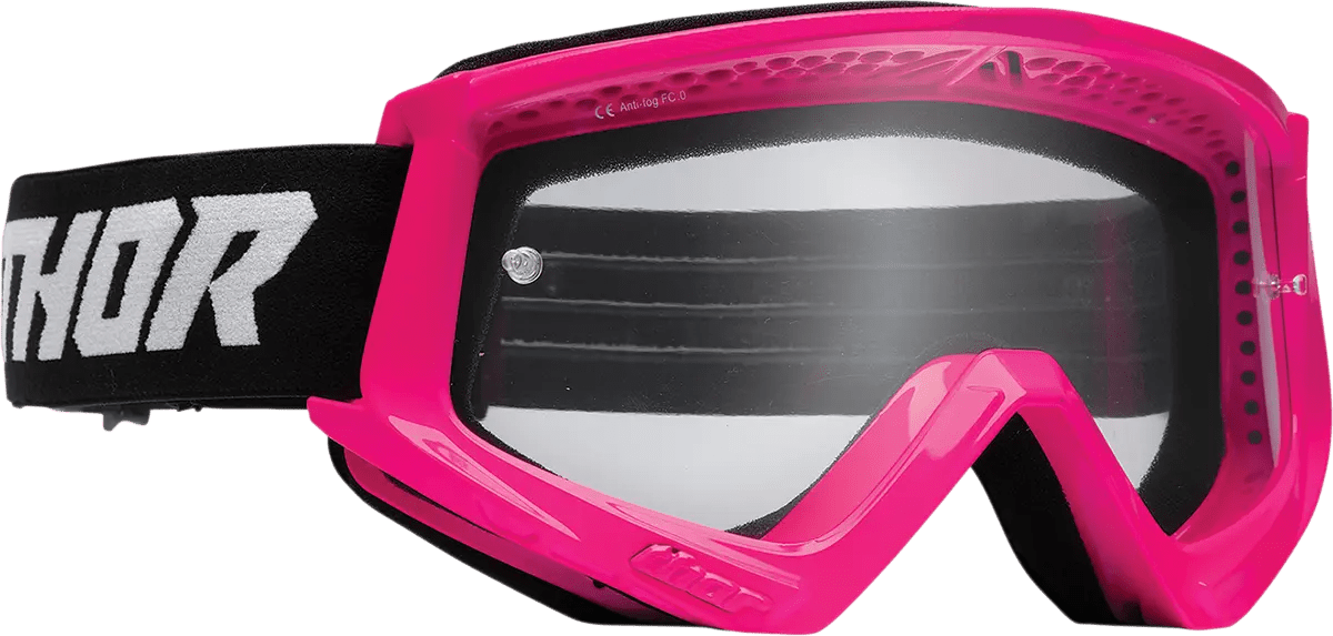 THOR Youth Combat Racer crossbril – Fluoroze/Zwart - MxProStoreParts
