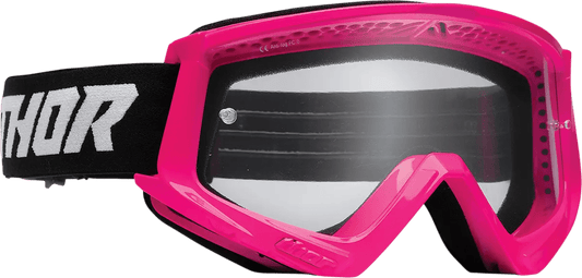 THOR Youth Combat Racer crossbril – Fluoroze/Zwart