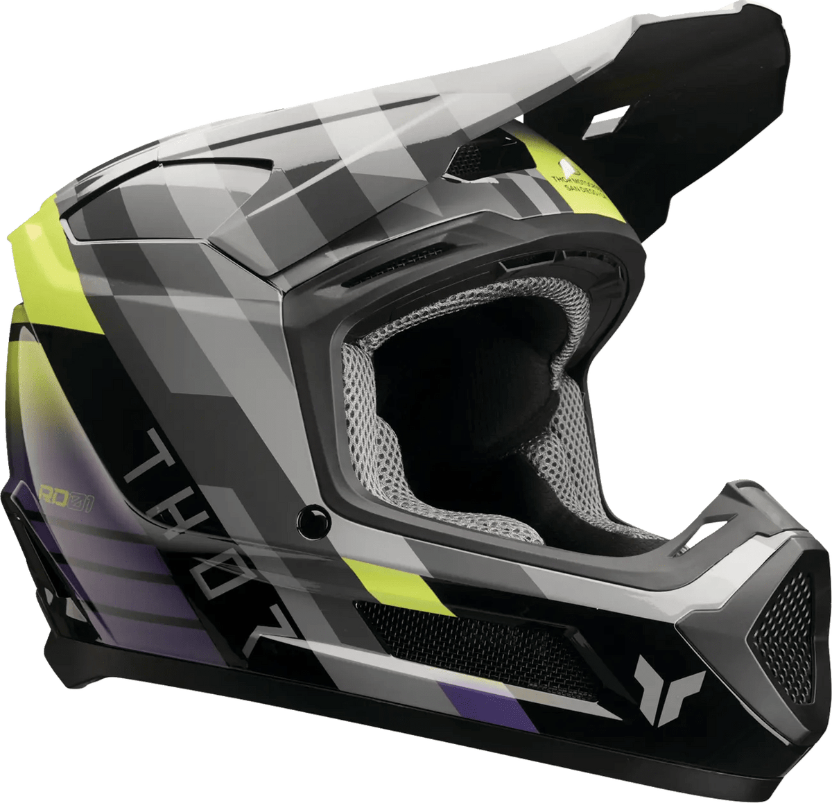 THOR Fleet Camber jeugd crosshelm – Zwart/Paars - MxProStoreParts