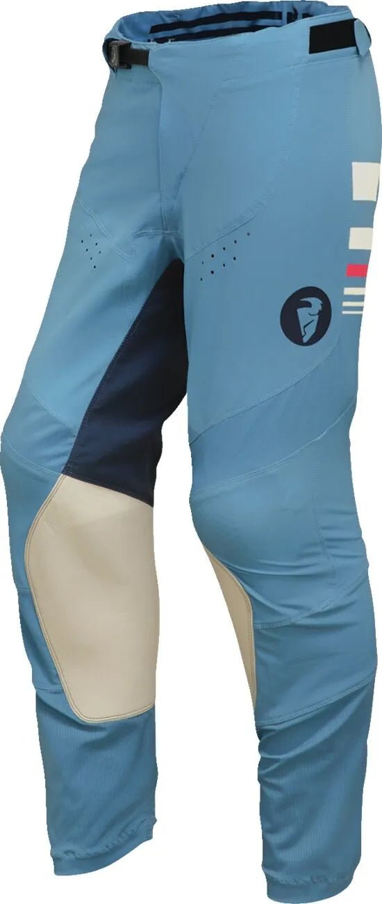 THOR Prime Blaze dames crossbroek – Zwart/Blauw/Vintagewit