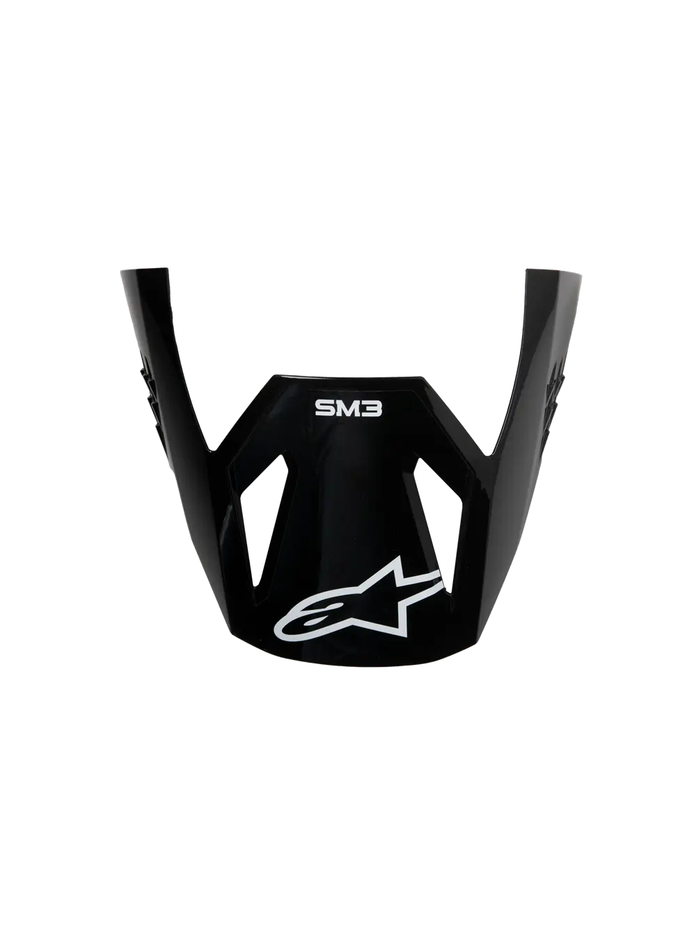 Alpinestars S-M3 Solid helmklep – Zwart glanzend