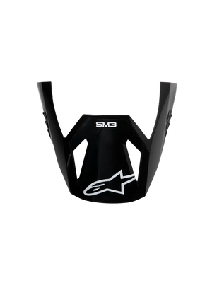 Alpinestars S-M3 Solid helmklep – Zwart glanzend