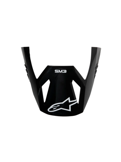 Alpinestars S-M3 Solid helmklep – Zwart glanzend