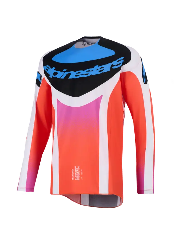 Alpinestars Techstar Knif MX Jersey – Grijs / Oranje / Zwart