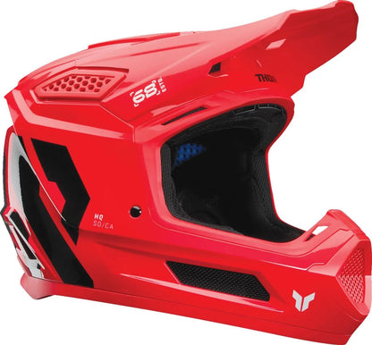 THOR Fleet Forge crosshelm – Zwart/Rood glanzend