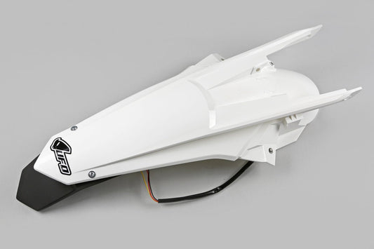 Guardabarros Trasero UFO Enduro LED EXC/EXC-F 150-500 2017-19 Blanco 047