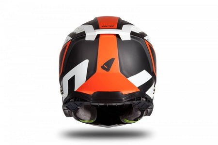UFO Motocrosshelm Echus Weiß Schwarz Orange - MxProStoreParts