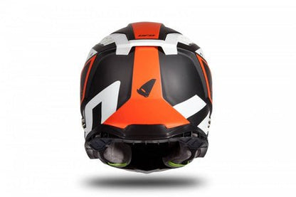 UFO Motocrosshelm Echus Weiß Schwarz Orange - MxProStoreParts