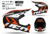 UFO Motocrosshelm Echus Weiß Schwarz Orange - MxProStoreParts