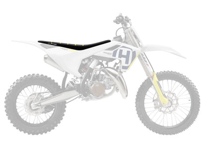 BLACKBIRD RACING Zebra zadelhoes zwart/geel — voor o.a. HUSQVARNA TC 85 17/14 (2018–2024) - MxProStoreParts