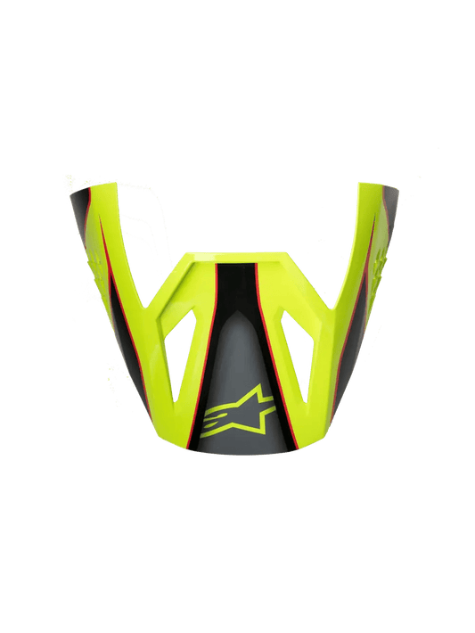 Alpinestars S-M3 Fray compuerta de casco – Rojo Amarillo Fluorescente Negro Brillante