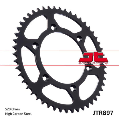 JT Rear Sprocket ZBK - Black Zinc JTR897.40ZBK