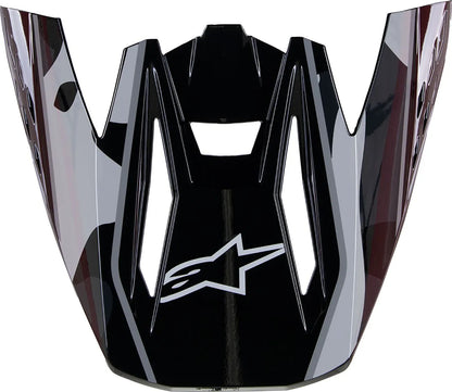 Alpinestars S-M5 Rover 2 helmklep – Donkergrijs Geel fluo glanzend