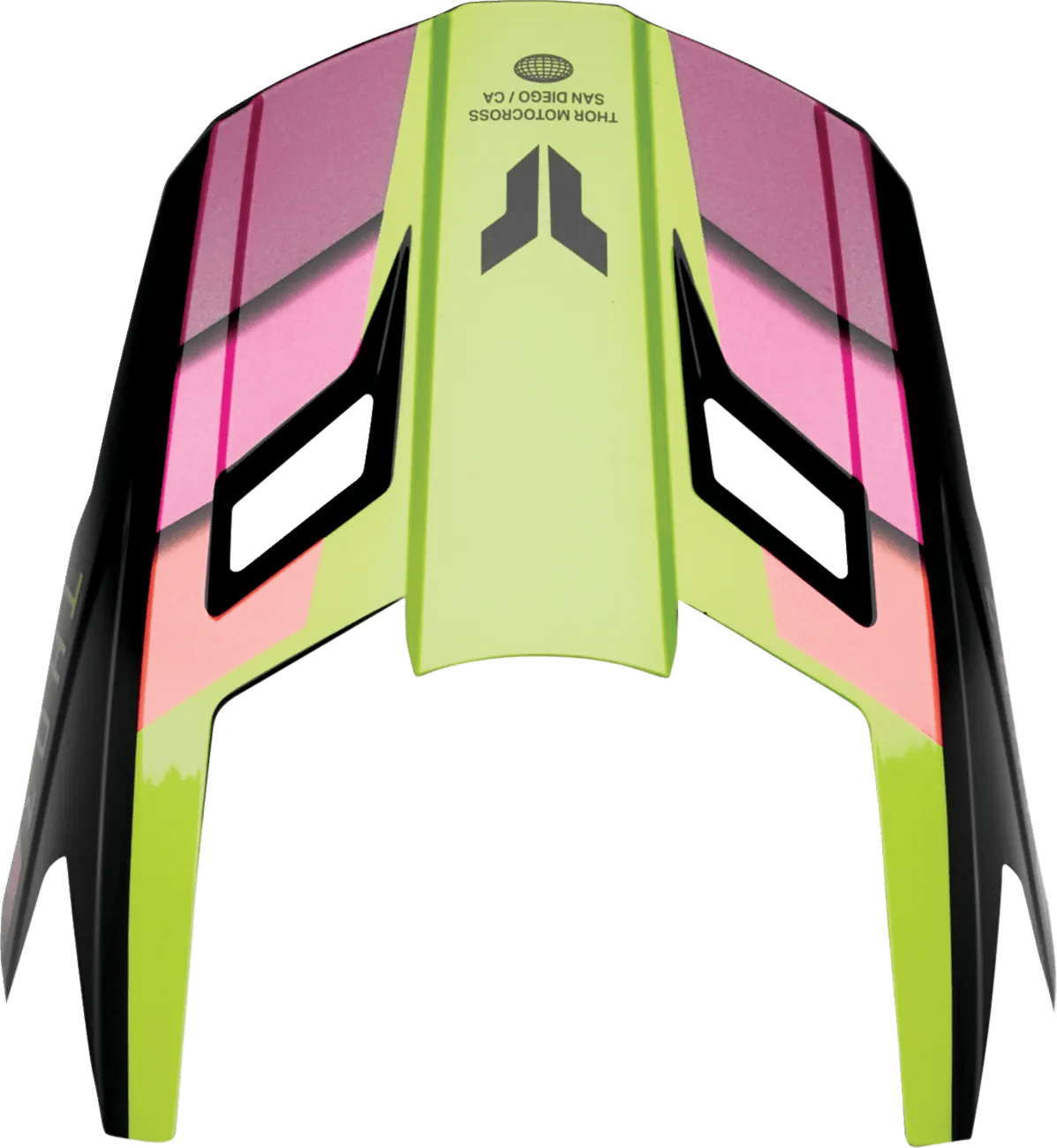 THOR Fleet helmklep – Defy Zwart/Acid