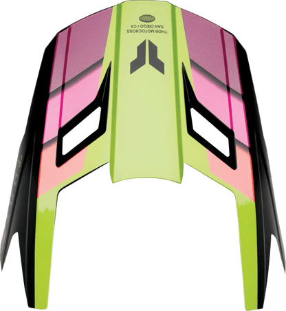 THOR Fleet helmklep – Defy Zwart/Acid