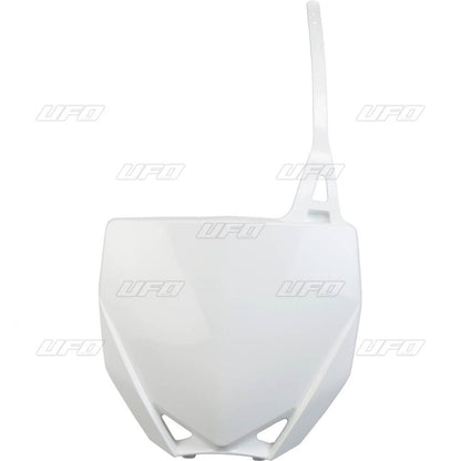 UFO Front number plate YZ65 19-.. YZ85 15-. White 046