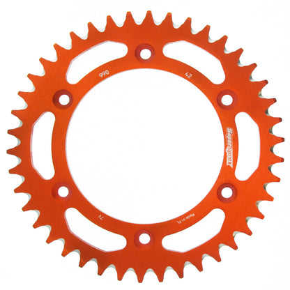 Supersprox Alu Rear sprocket KTM/Husqv./Husab. Orange 42 – RAL-990:42-ORG