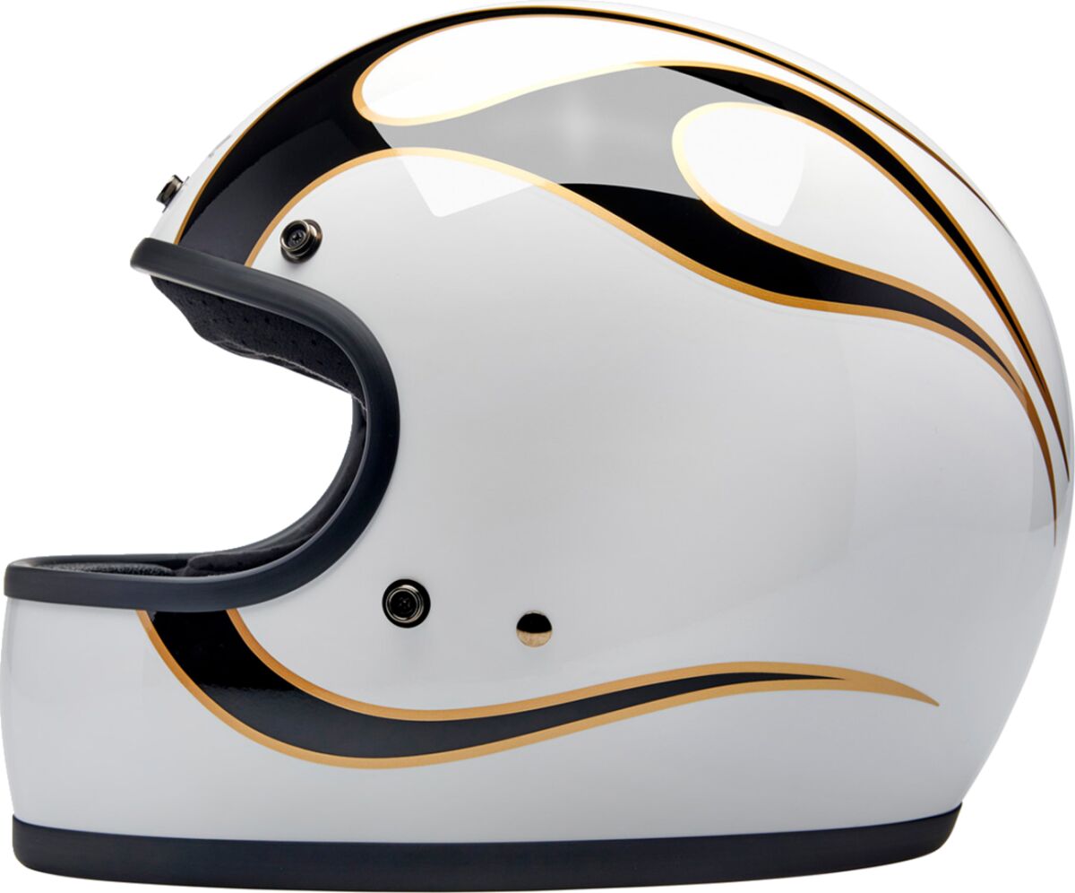 HELMET GRINGO GLOSS WHITE/BLAC HELMET GRINGO W/B FLAM SM - MxProStoreParts