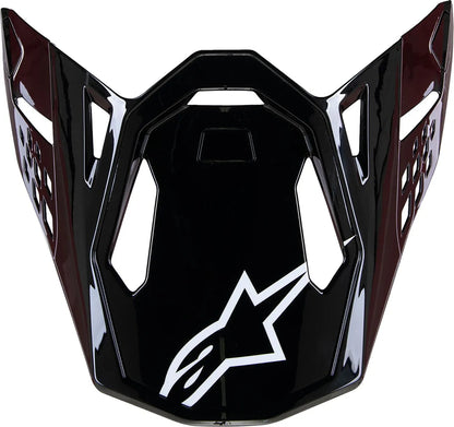 Alpinestars S-M10 Solid helmklep – Zwart carbon glanzend