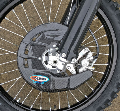 Pro Carbon voor remschijf beschermer ( met bevestigingset ) Kawasaki KX 450F 19- & KX 250F 21-