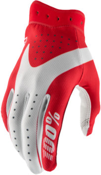 100% Itrack gloves Red/White Size M (2026 collection)