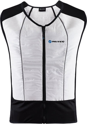 Inuteq Bodycool Hybrid 2-in-1 koelvest wit/zwart – zonder PCM-elementen