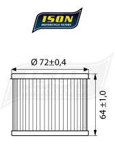 Ison olie filter HF133