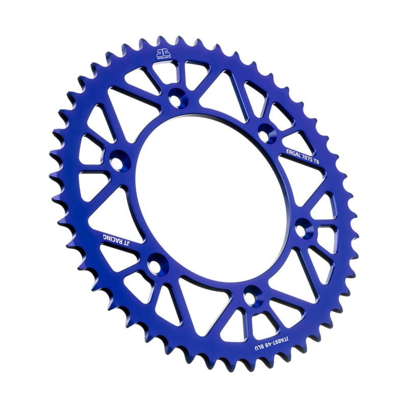 JT achtertandwiel 51 tands aluminium blauw KTM SX/SX-F/EXC/EXC-F 90- & Husqvarna TC/FC/FE/TE 125/150/250/350/450/501 14- - MxProStoreParts