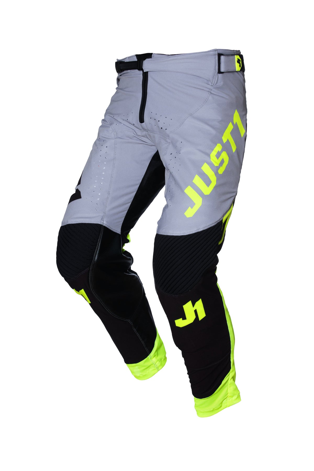 Just1 crossbroek J-Flex 2.0 District grijs/geel Fluo/zwart