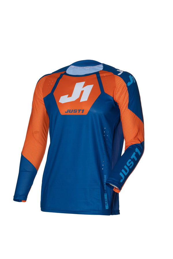 Just1 crossshirt J-Flex 2.0 District blauw/oranje