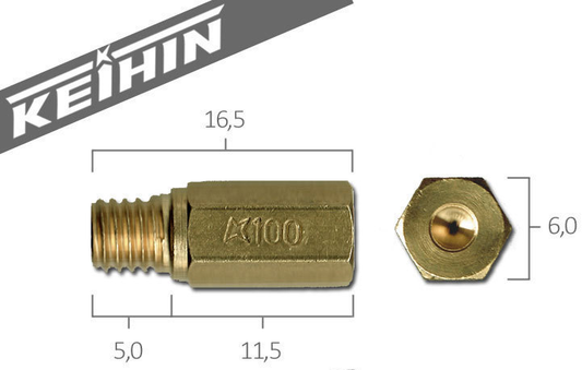 Keihin Originele hoofdsproeier voor Keihin Carburateur PWK/PWM/PE/PJ maat 175