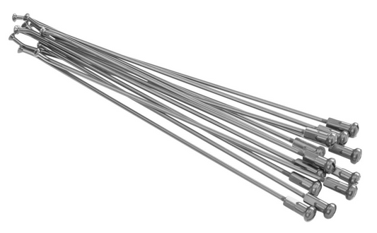 Kite voorwiel spakenset Zilver met Zilver nippels voor alle Kite naven 21"