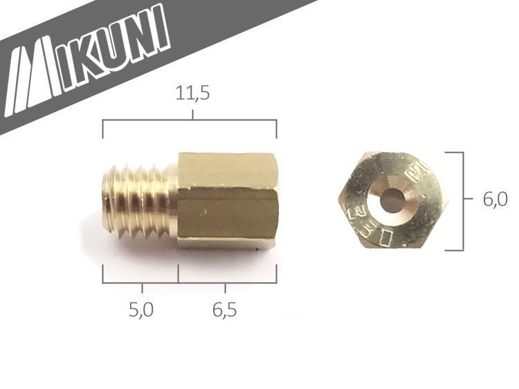 Mikuni Originele Hoofdsproeier maat 600 / Mikuni VM TM TMX carburateur