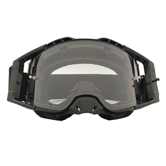 BRAAP Crossbril Zwart met Zwarte frame en blanke lens